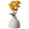 Uniquewise Modern Inkwelll Bottle Shaped Ceramic Table Vase Flower Holder, White 4 Inch QI004366.S.WT - alternate 1